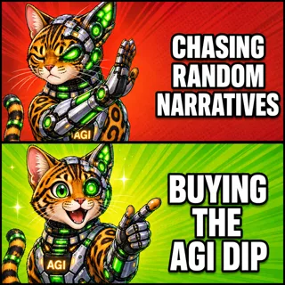 AGI AI NVDA NVIDIA meme: Chasing random narratives vs buying the AGI dip