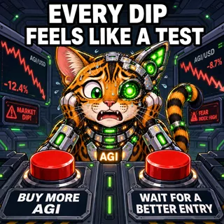 AGI AI NVDA NVIDIA meme: Every dip feels like a test.
