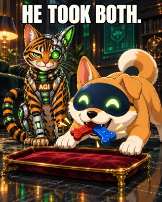 AGI AI NVDA NVIDIA meme: He took both.