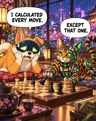 AGI AI NVDA NVIDIA meme: I calculated every move. Except that one.