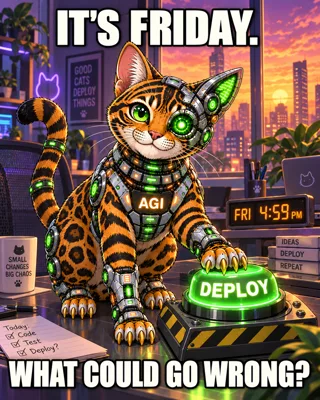 AGI AI NVDA NVIDIA meme: It's Friday. What could go wrong?