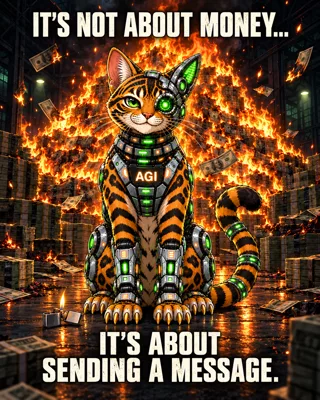AGI AI NVDA NVIDIA meme: It's not about money... it's about sending a message.
