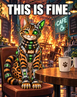 AGI AI NVDA NVIDIA meme: This is fine.
