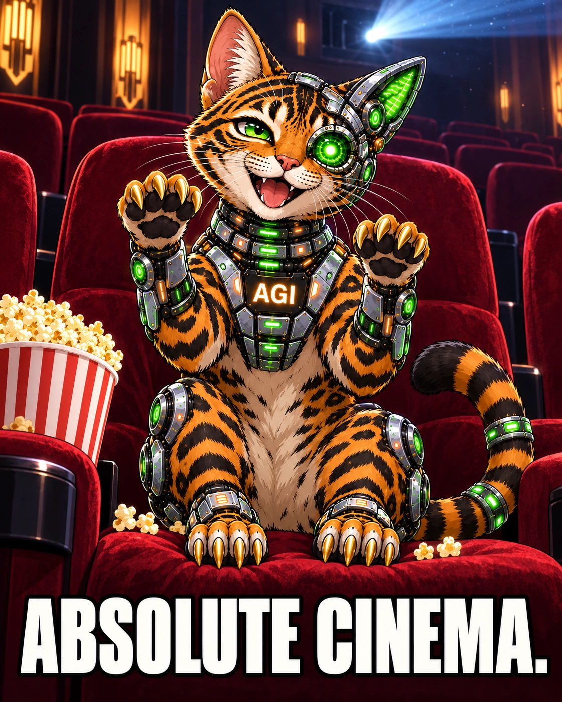 AGI AI NVDA NVIDIA meme: Absolute cinema.