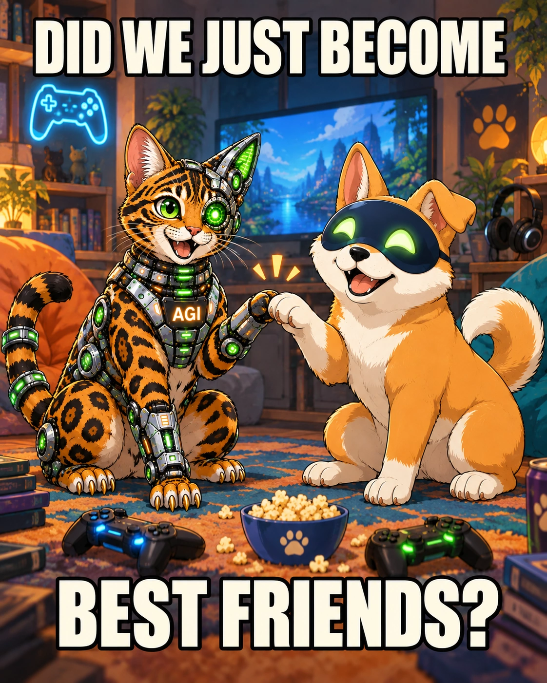 AGI AI NVDA NVIDIA meme: Did we just become best friends?