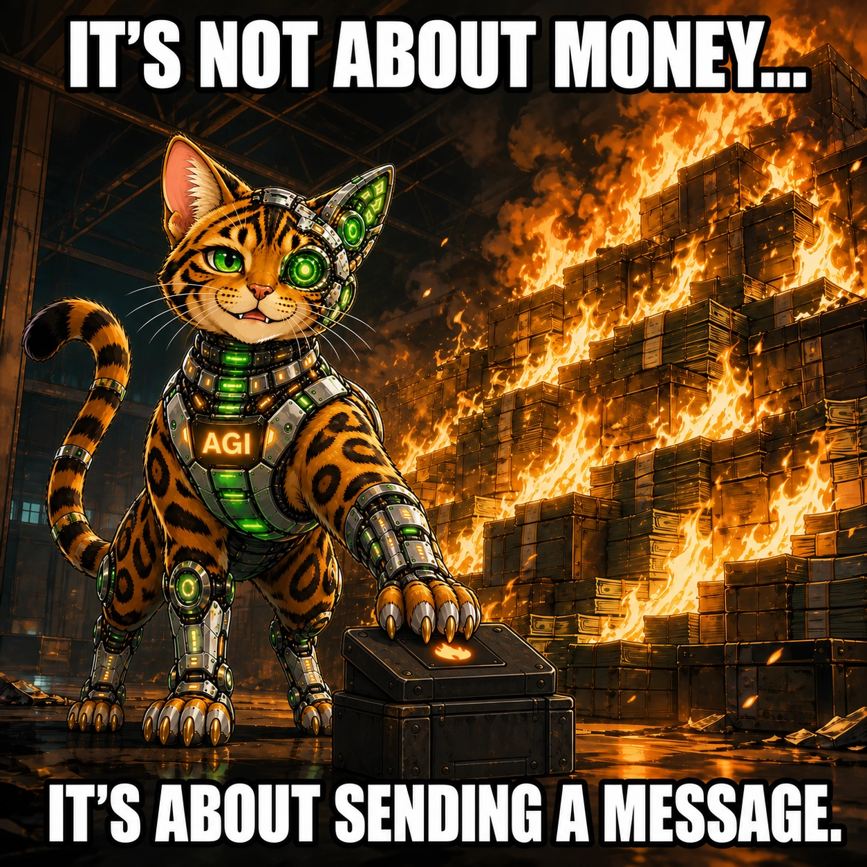 AGI AI NVDA NVIDIA meme: It's not about money... it's about sending a message.